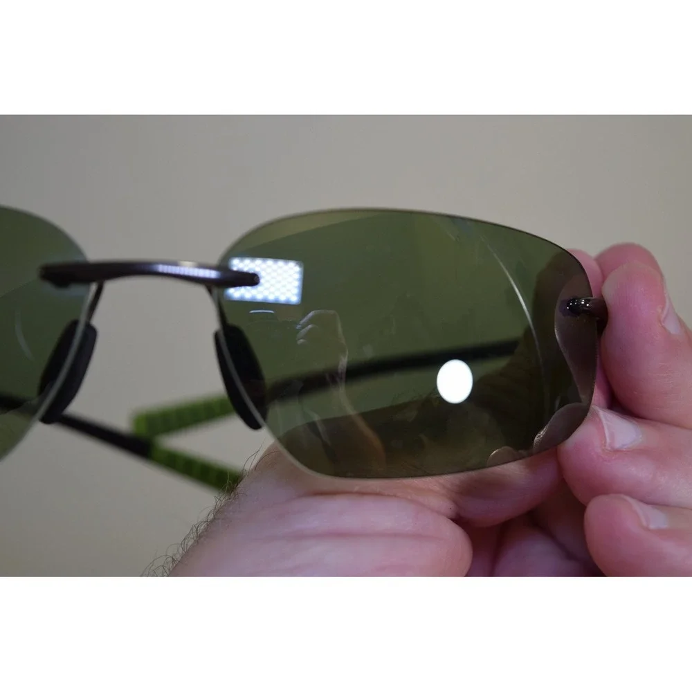 Maui Jim Kupuna MB-BG MJ 742 02D Rimless Hingeless Polarized Japan